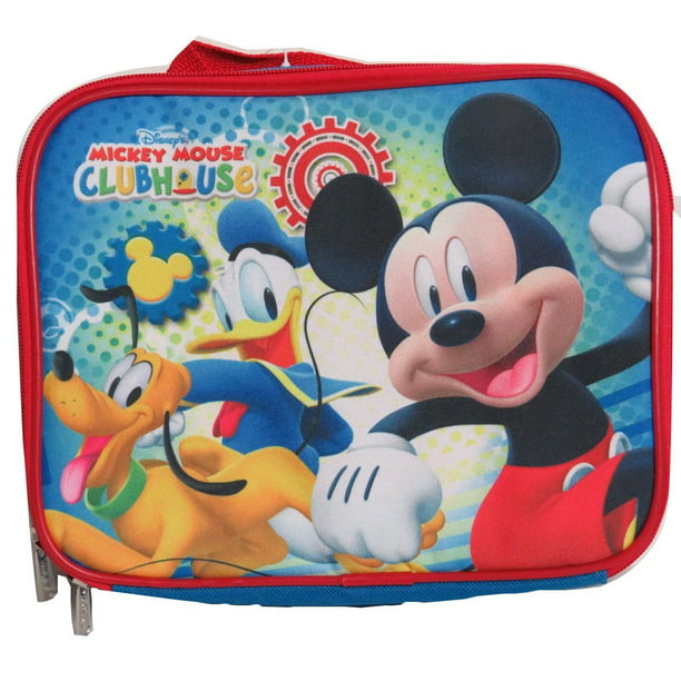 New Disney Mickey Mouse Lunch Bag Box Insulated Cooler Thermal Tote Blue  B1 